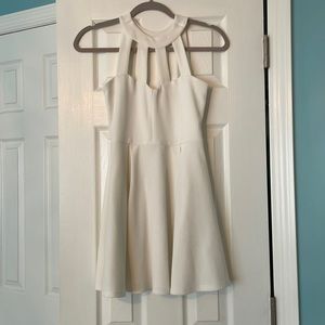 White mini dress